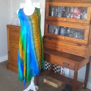 Bright lightweight summer maxi dress